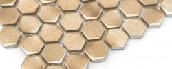 Mozaika Allumi Gold Hexagon DUNIN